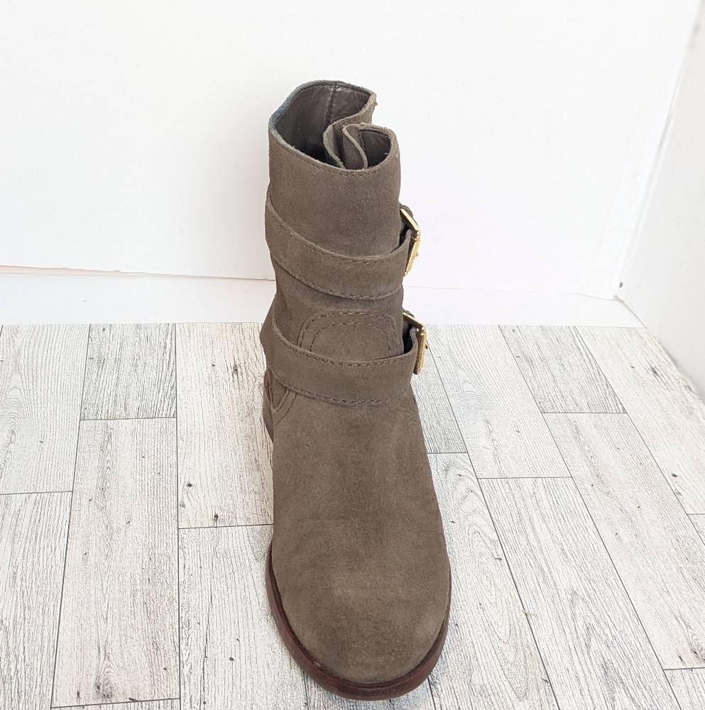 Kate Spade Sabina taupe suede boots - Picture 9 of 16